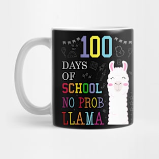 Happy 100th Days of School No Prob Llama Mug